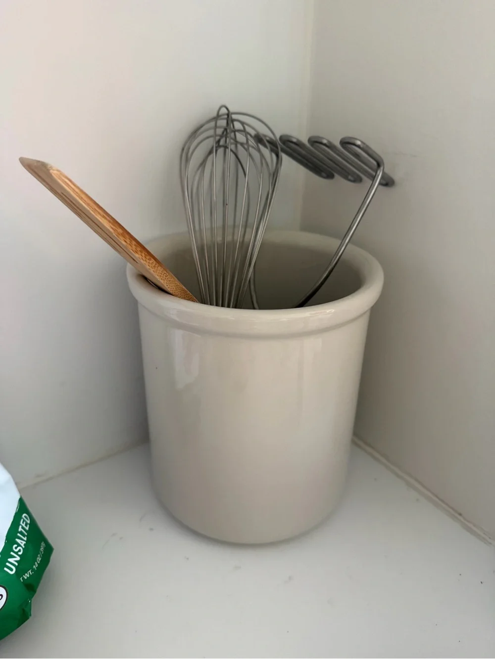 NEW Williams Sonoma STURDY Ceramic Utensil Crock - Kitchen Canister